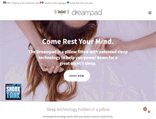 Tablet Screenshot of dreampadsleep.com